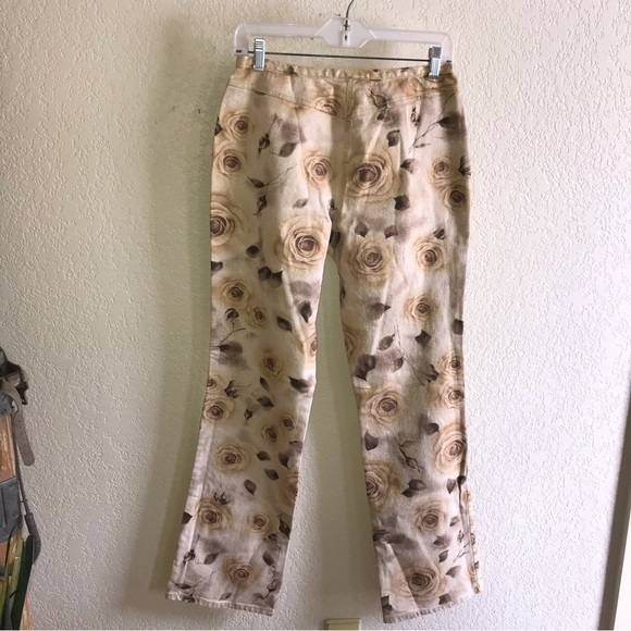 Vintage Cache Y2K Metalic Shimmery Iridescent Gold Womens Pants Size 6 - Picture 7 of 11